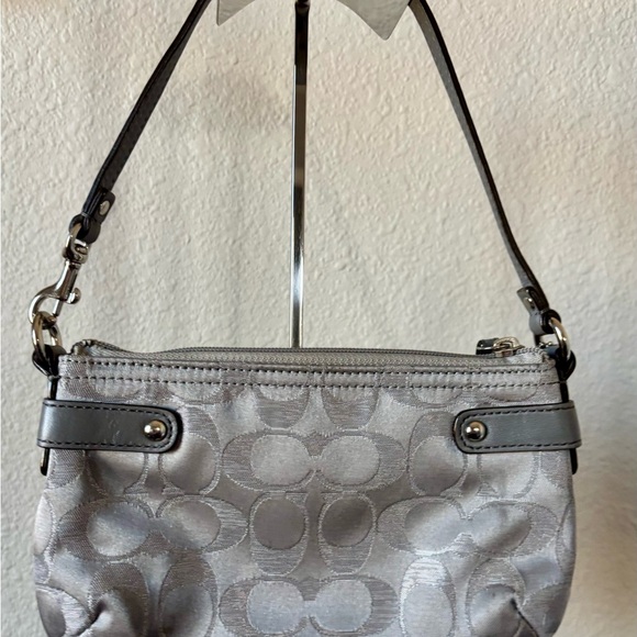 Coach Signature Wristlet with Silver Hardware - Picture 2 of 4